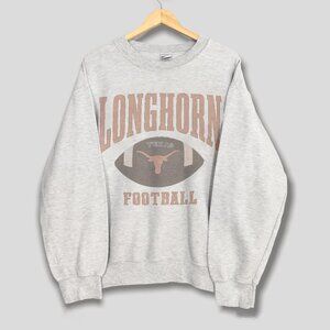 Vintage 90s University of Texas Longhorn Football Crewneck Sweatshirt, NCAA Tee